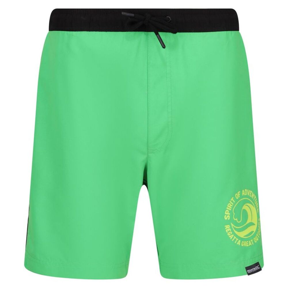 Regatta Mens Bentham Swim Shorts / Fairway Green/Black